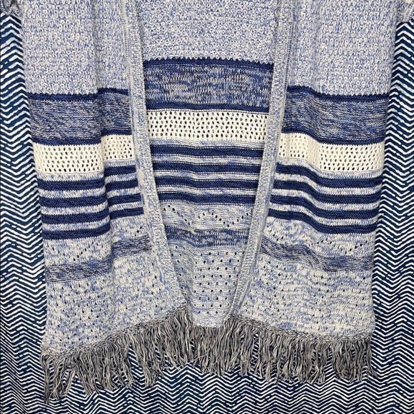 Christopher & Banks Navy and Cream Cardigan - Picture 2 of 7